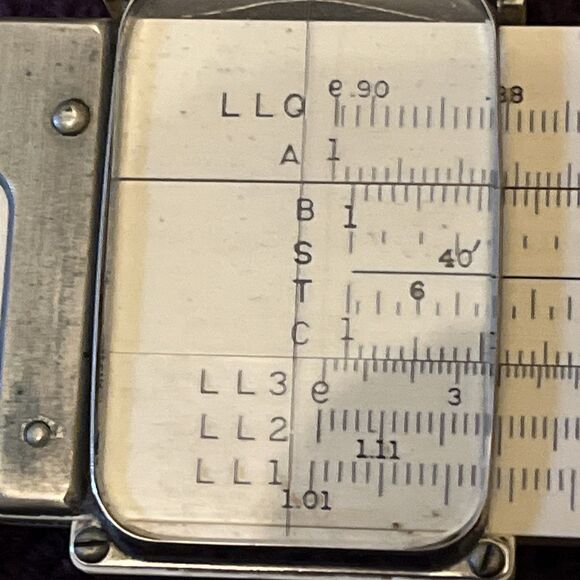 Vintage 1947 Keuffel & Esser Slide Rule Model # 4092-3 Made In USA with Case - Picture 7 of 8